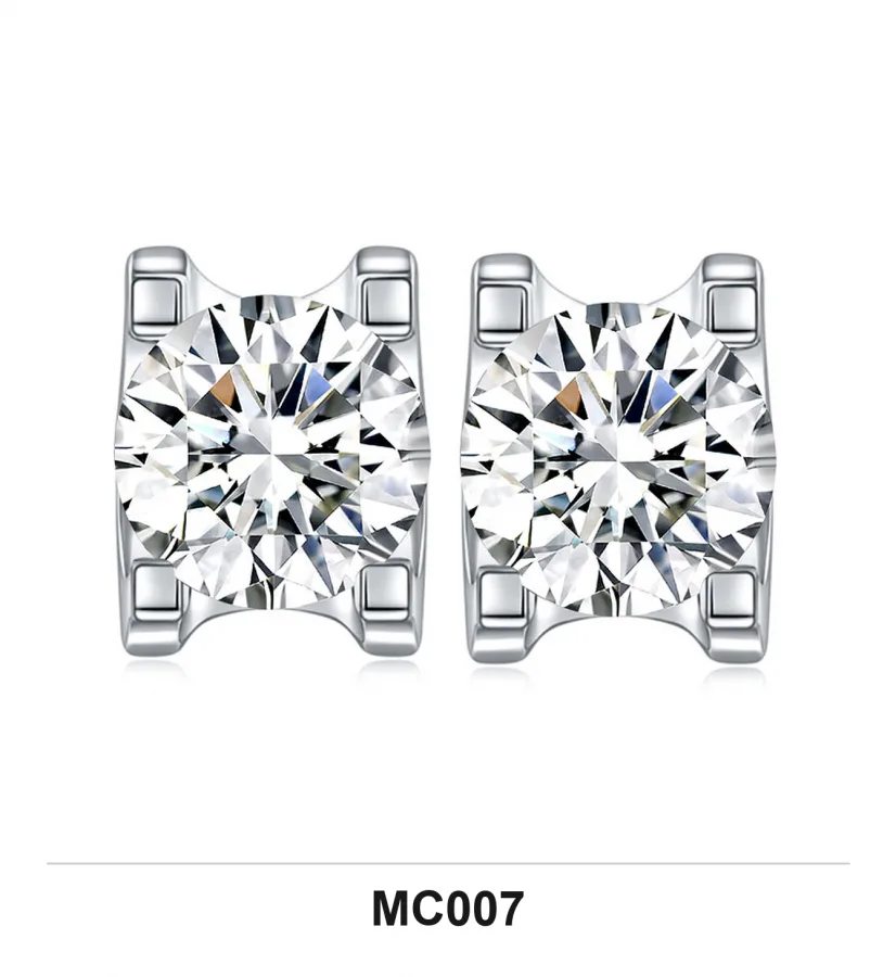 MC007 Earrings - Moissanite