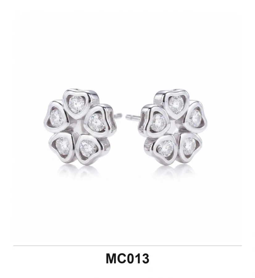 MC013 Earrings - Moissanite