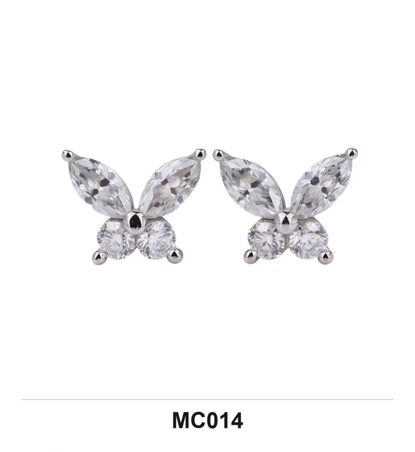 MC014 Earrings - Moissanite
