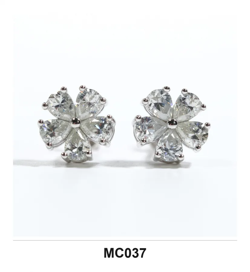 MC037 Earrings - Moissanite