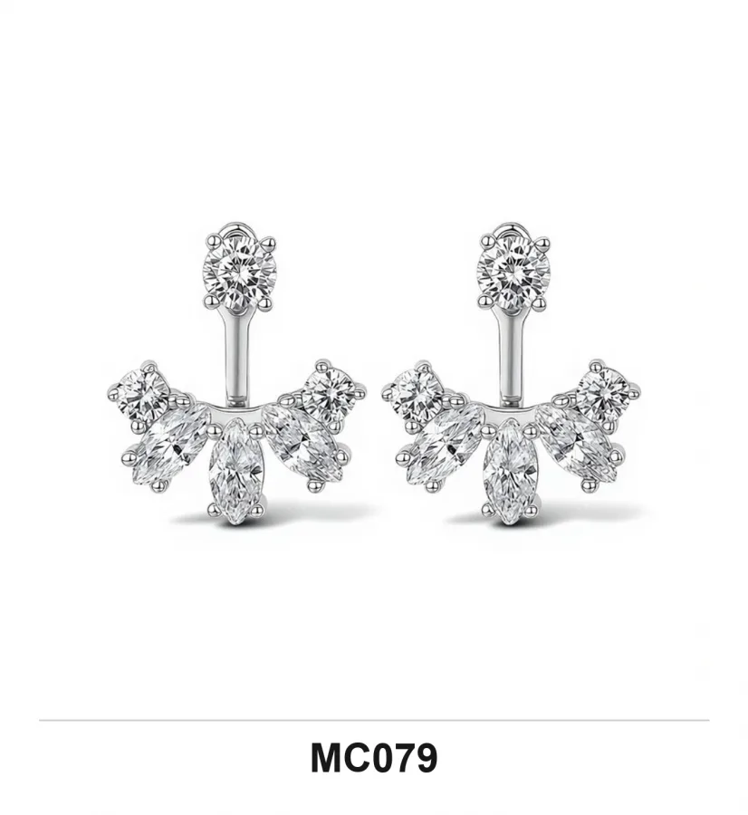 MC079 Earrings - Moissanite