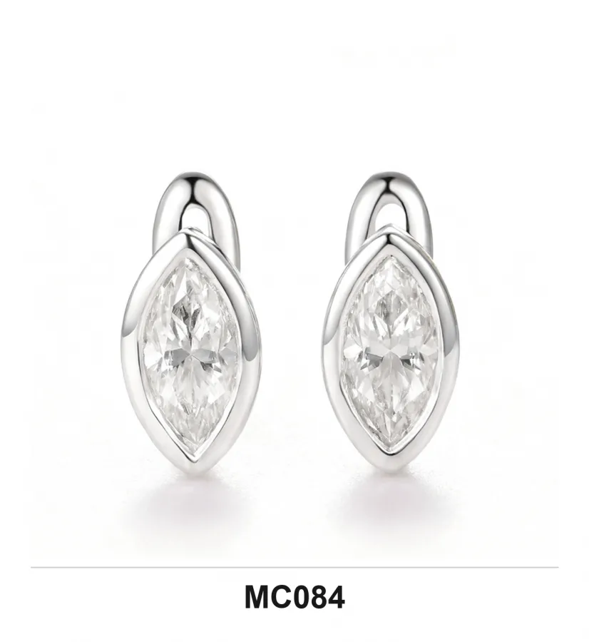 MC084 Earrings - Moissanite