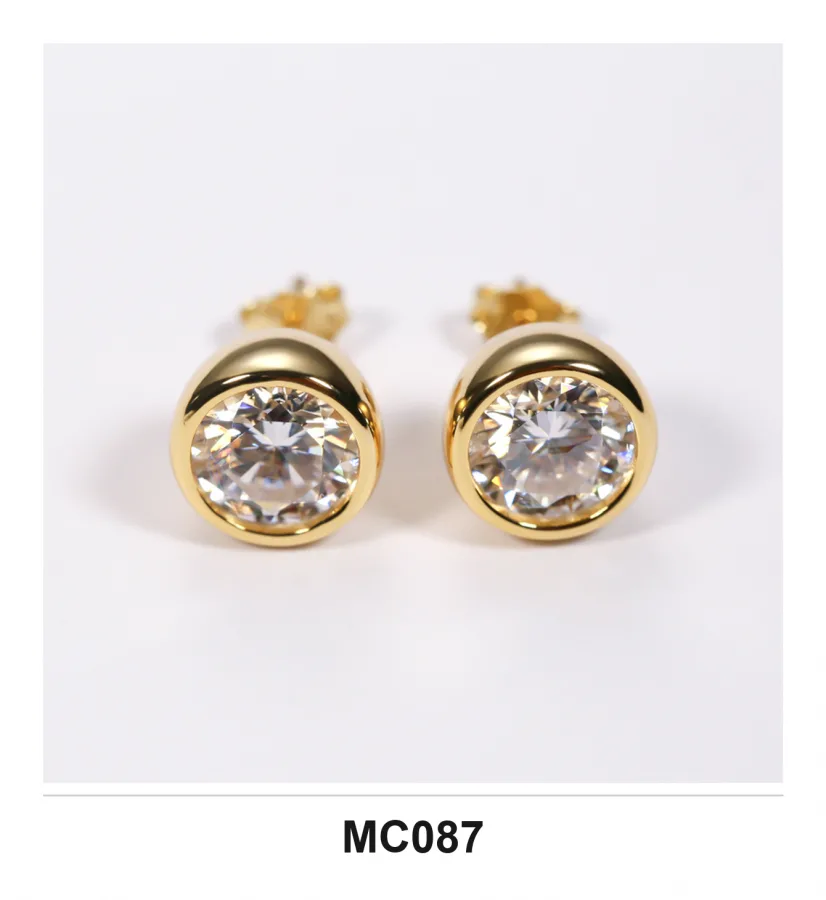 MC087 Earrings - Moissanite