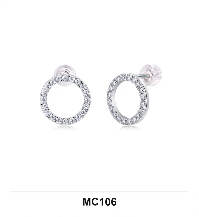 MC106 Earrings - Moissanite