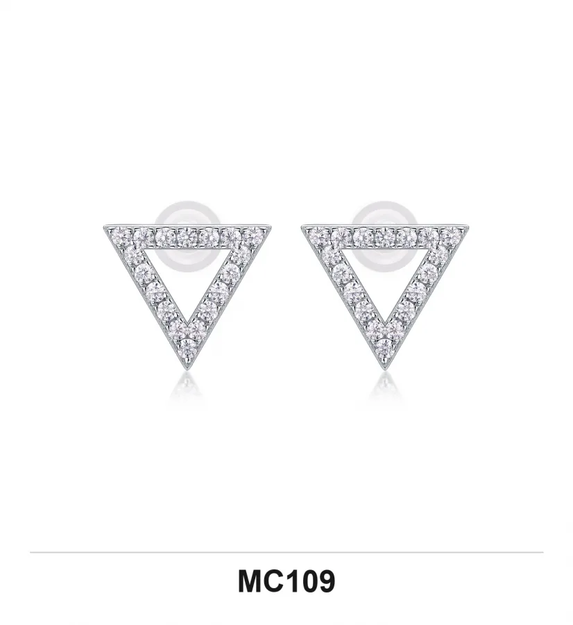 MC109 Earrings - Moissanite