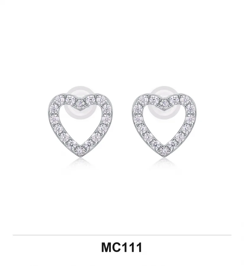 MC111 Earrings - Moissanite