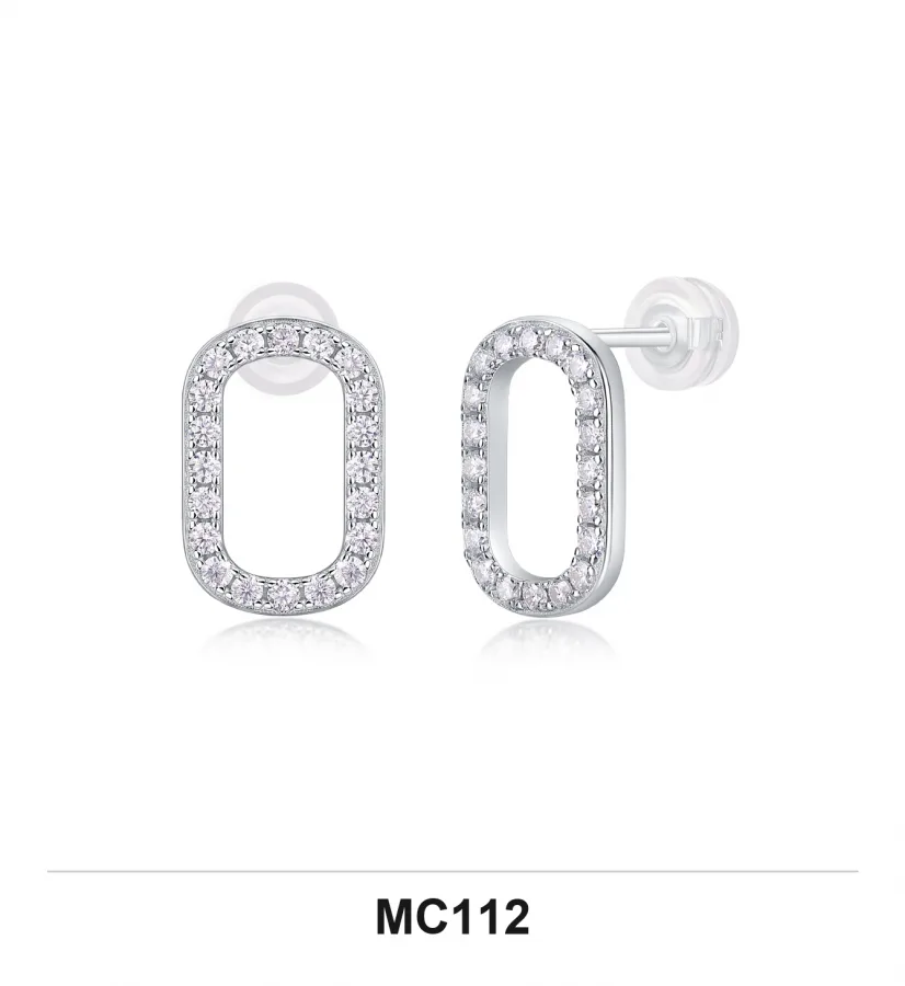 MC112 Earrings - Moissanite