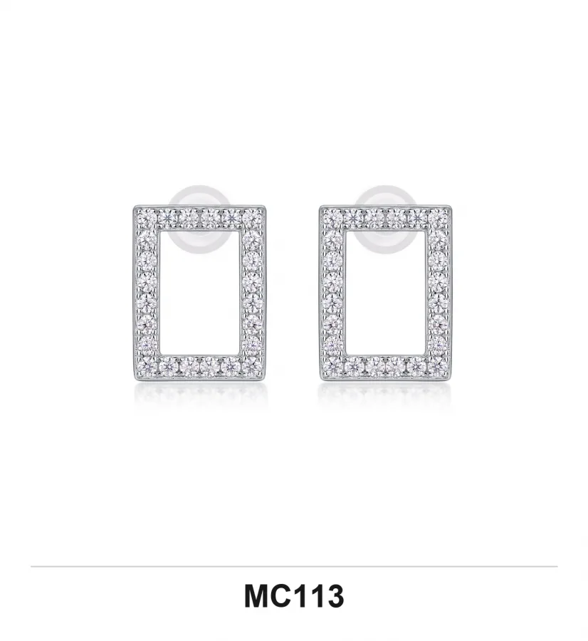 MC113 Earrings - Moissanite