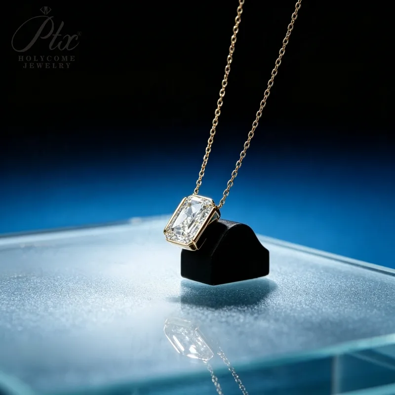 Necklace - Moissanite 1CT/2CT D Color 10K/14K/18K IGI
