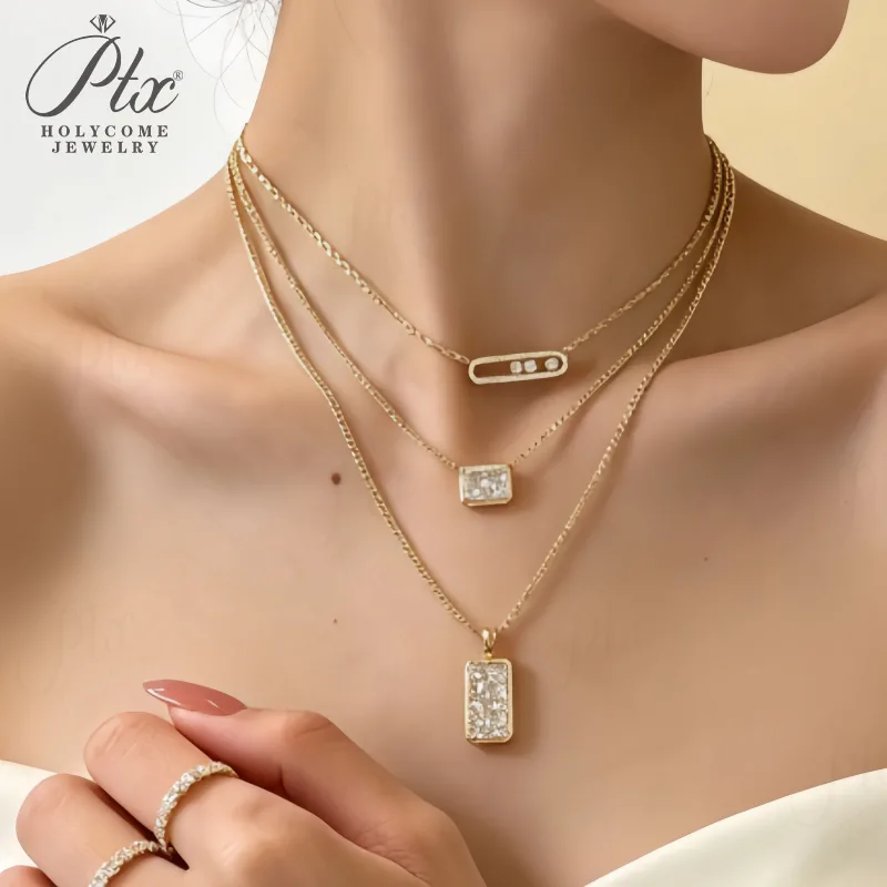Necklace - Moissanite 1CT/2CT/3CT D Color 14K/18K IGI