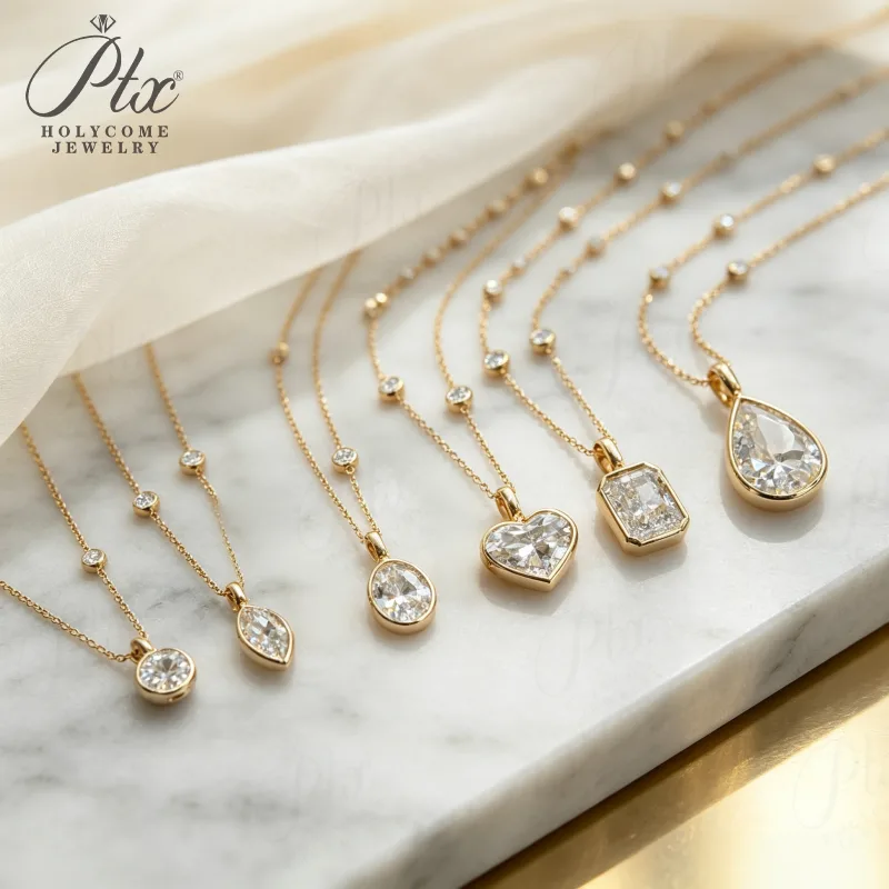Necklace - Moissanite 18K IGI