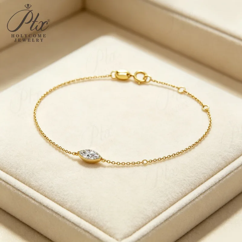 Necklace V3 - Moissanite 14K IGI