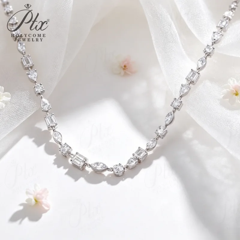 Necklace - Moissanite D Color 10K IGI