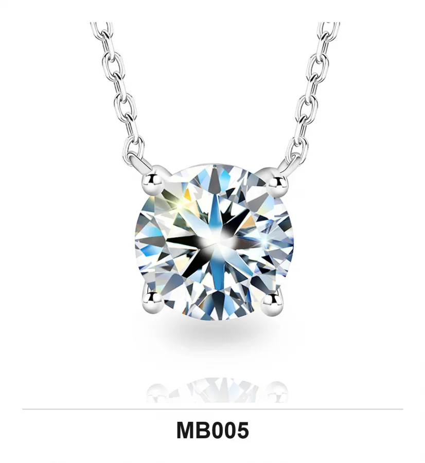 MB005 Necklace - Moissanite