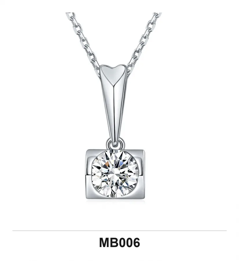 MB006 Necklace - Moissanite