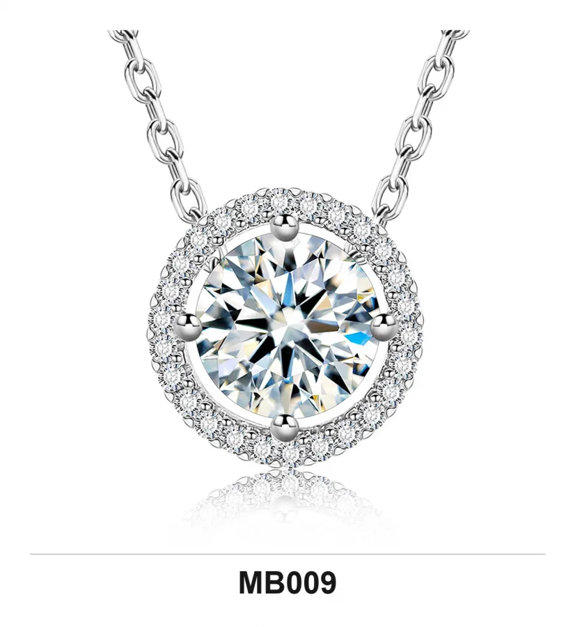 MB009 Necklace - Moissanite