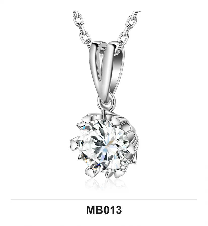 MB013 Necklace - Moissanite
