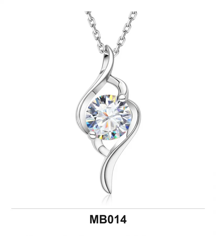 MB014 Necklace - Moissanite