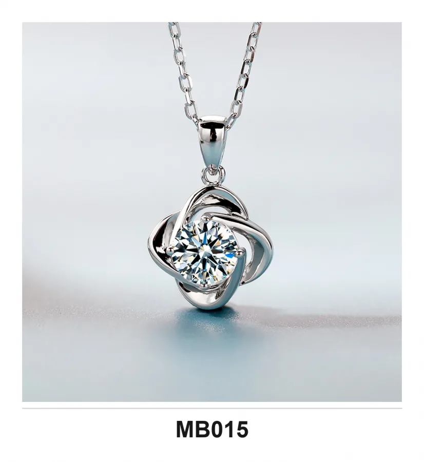 MB015 Necklace - Moissanite