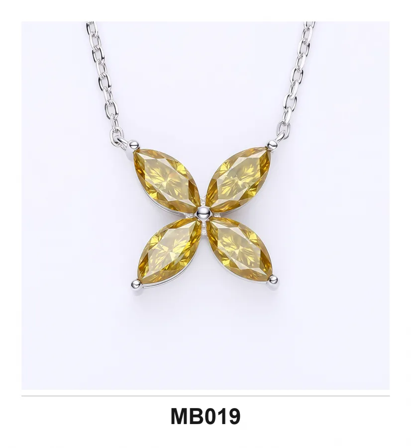 MB019 Necklace - Moissanite