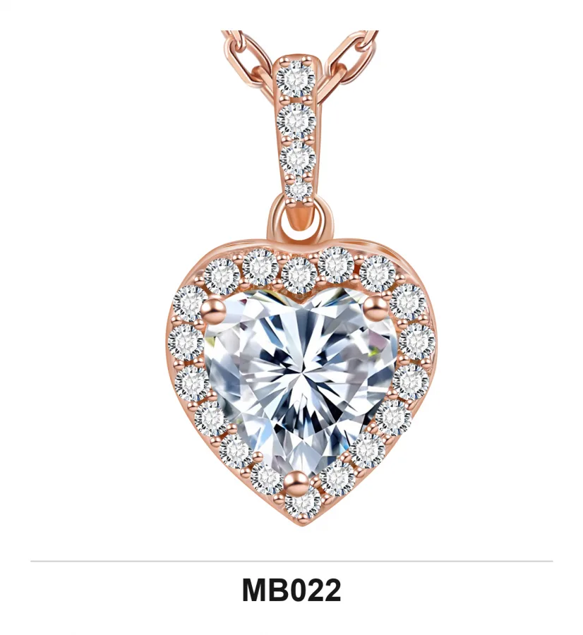 MB022 Necklace - Moissanite