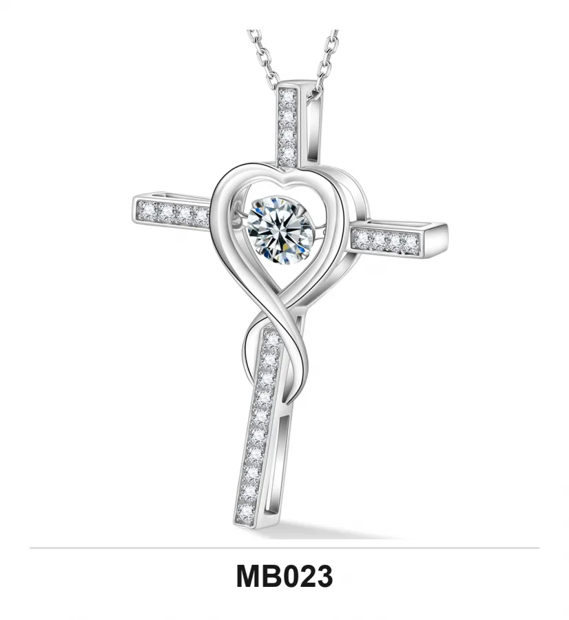 MB023 Necklace - Moissanite