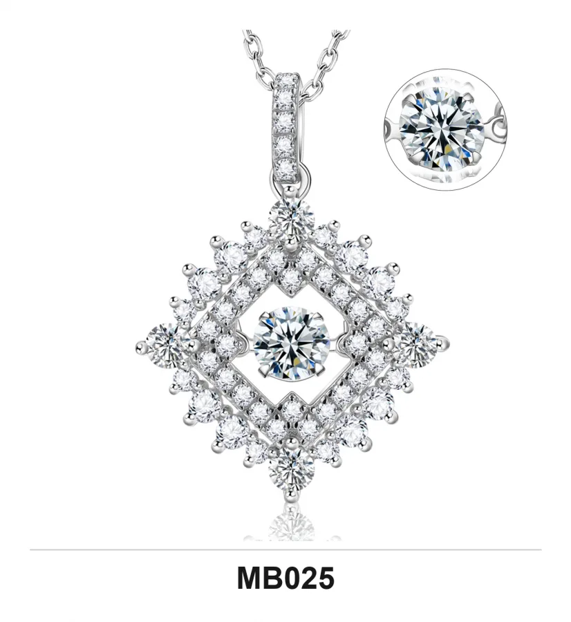 MB025 Necklace - Moissanite