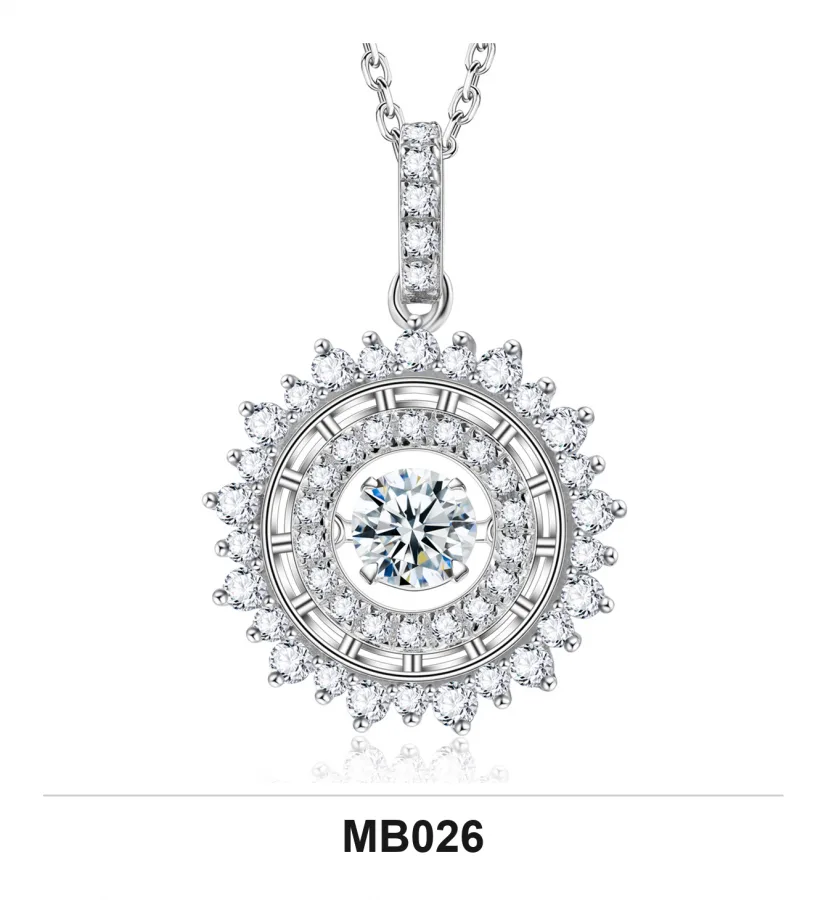 MB026 Necklace - Moissanite