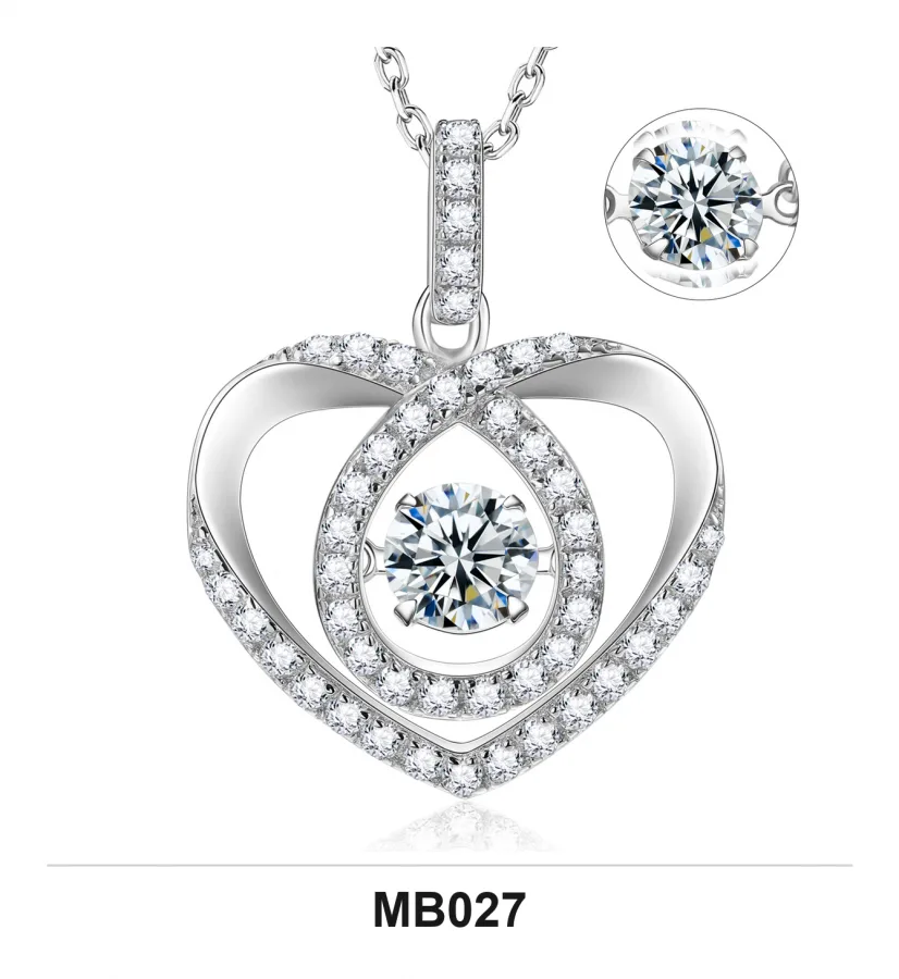 MB027 Necklace - Moissanite
