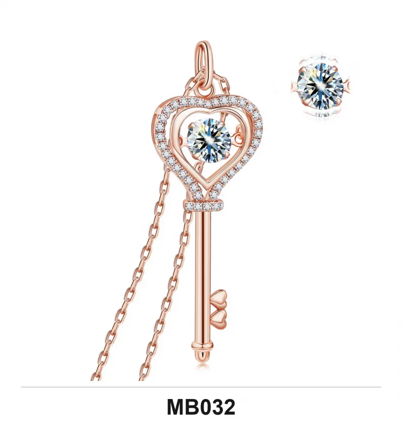 MB032 Necklace - Moissanite
