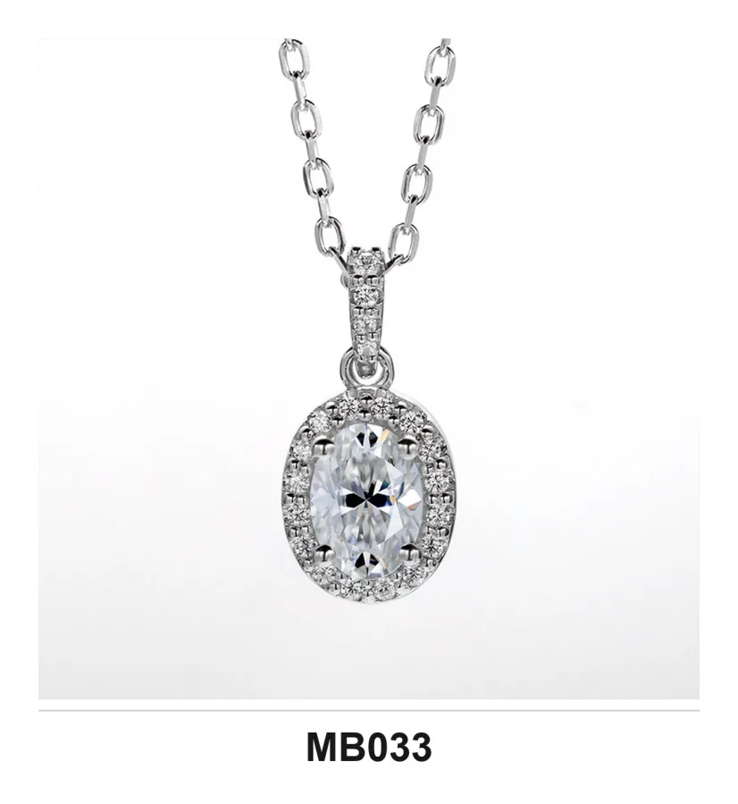 MB033 Necklace - Moissanite