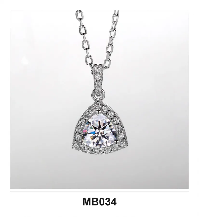 MB034 Necklace - Moissanite