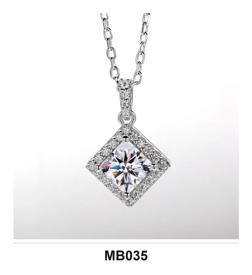 MB035 Necklace - Moissanite