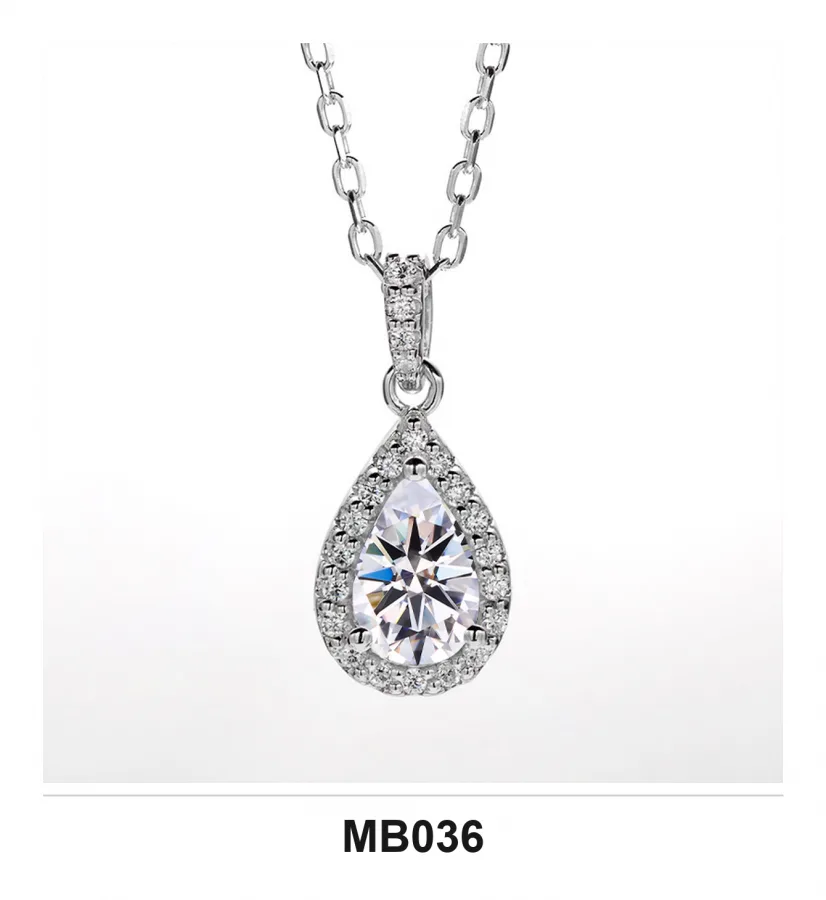 MB036 Necklace - Moissanite