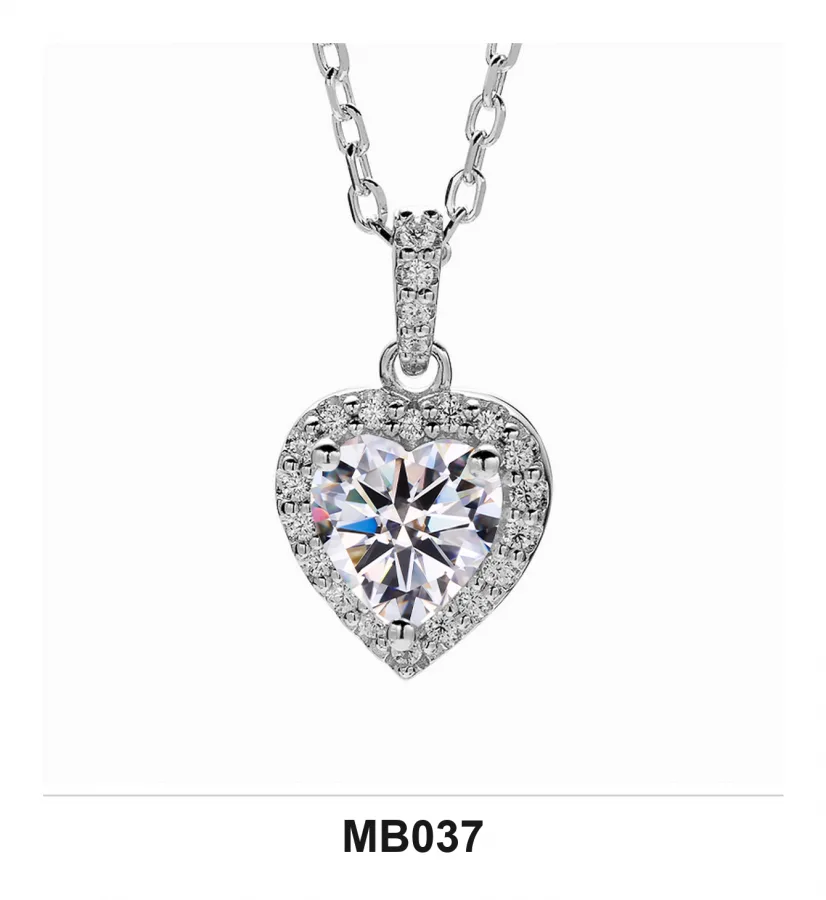 MB037 Necklace - Moissanite