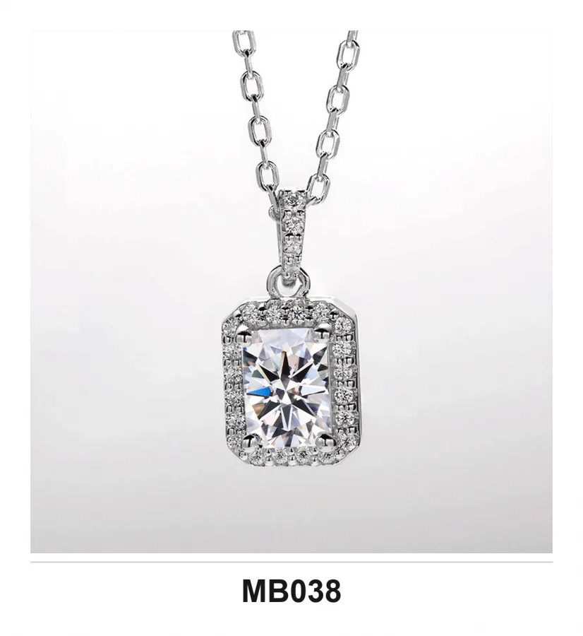 MB038 Necklace - Moissanite