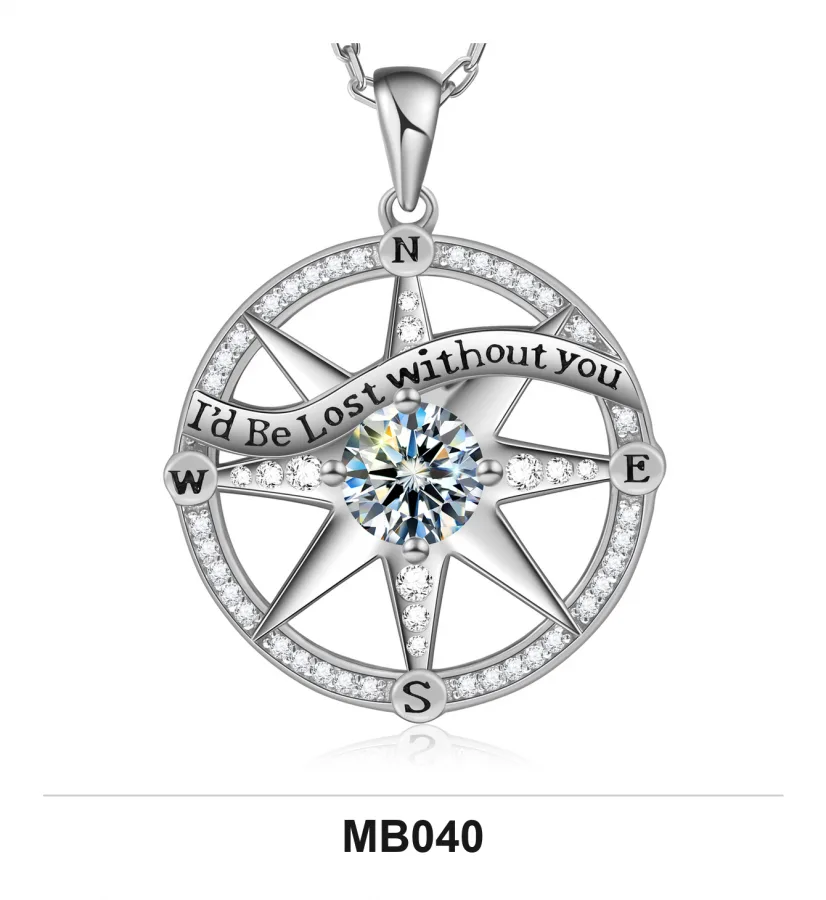 MB040 Necklace - Moissanite