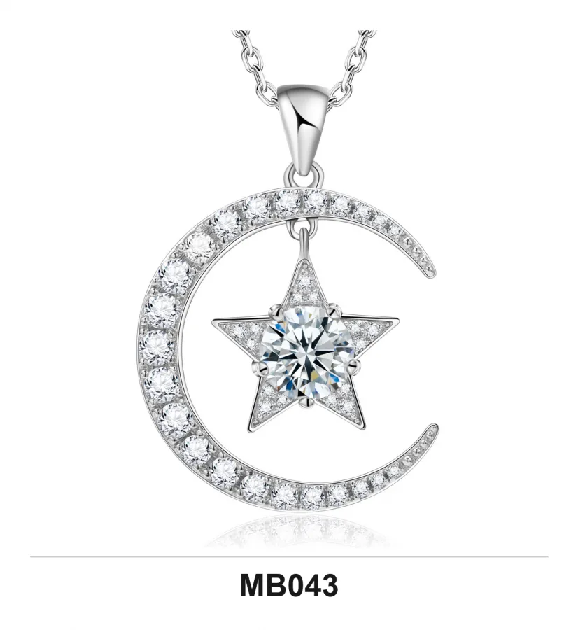 MB043 Necklace - Moissanite