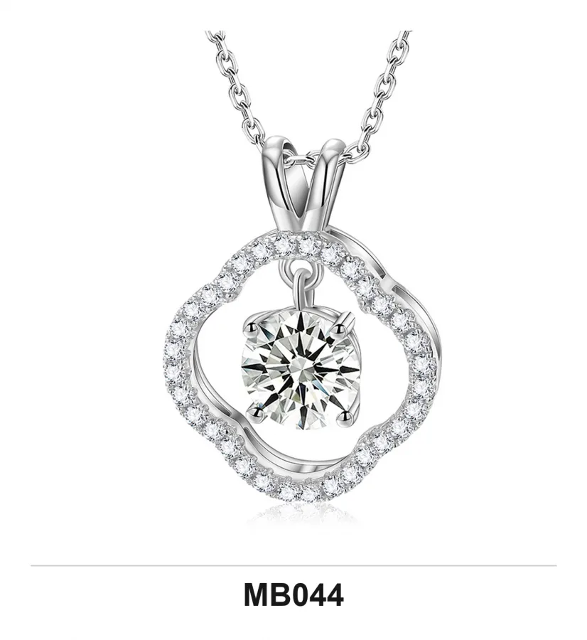 MB044 Necklace - Moissanite