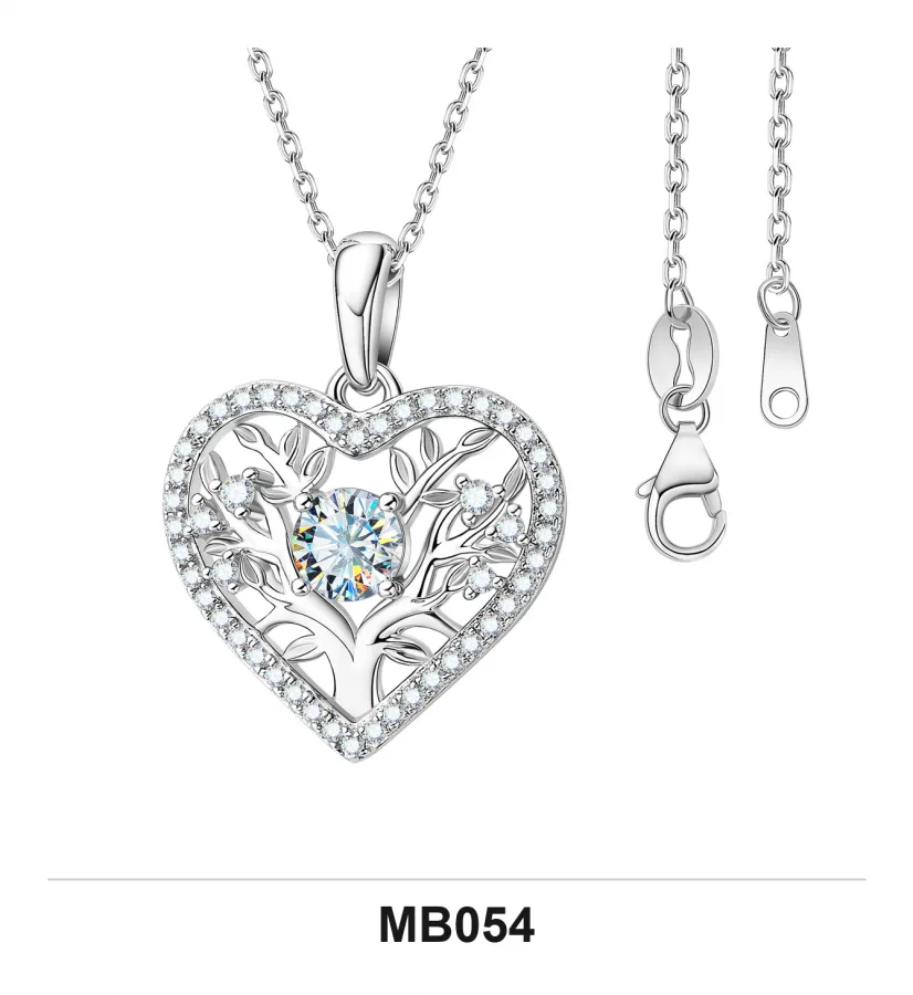 MB054 Necklace - Moissanite
