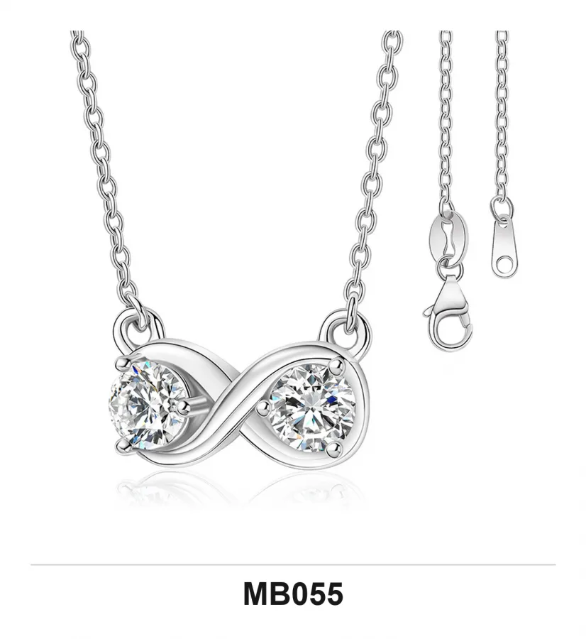 MB055 Necklace - Moissanite