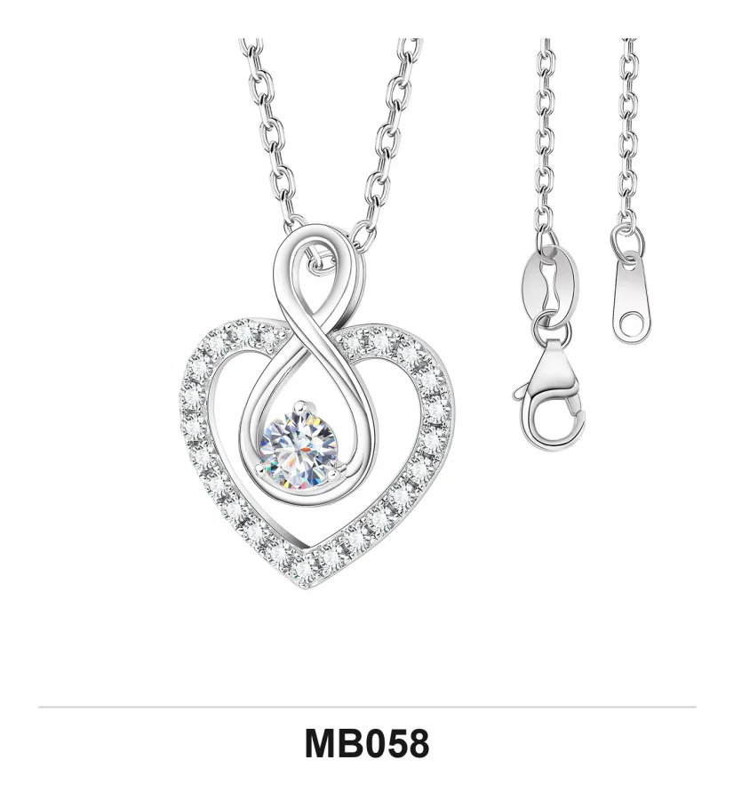 MB058 Necklace - Moissanite