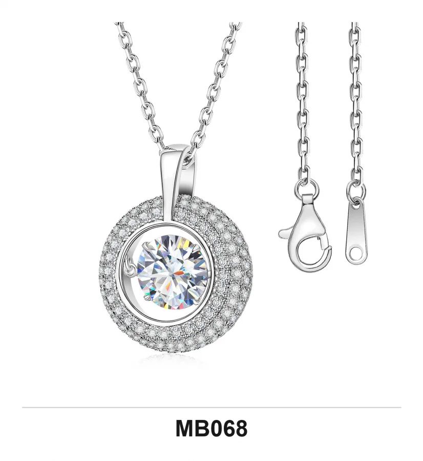 MB068 Necklace - Moissanite