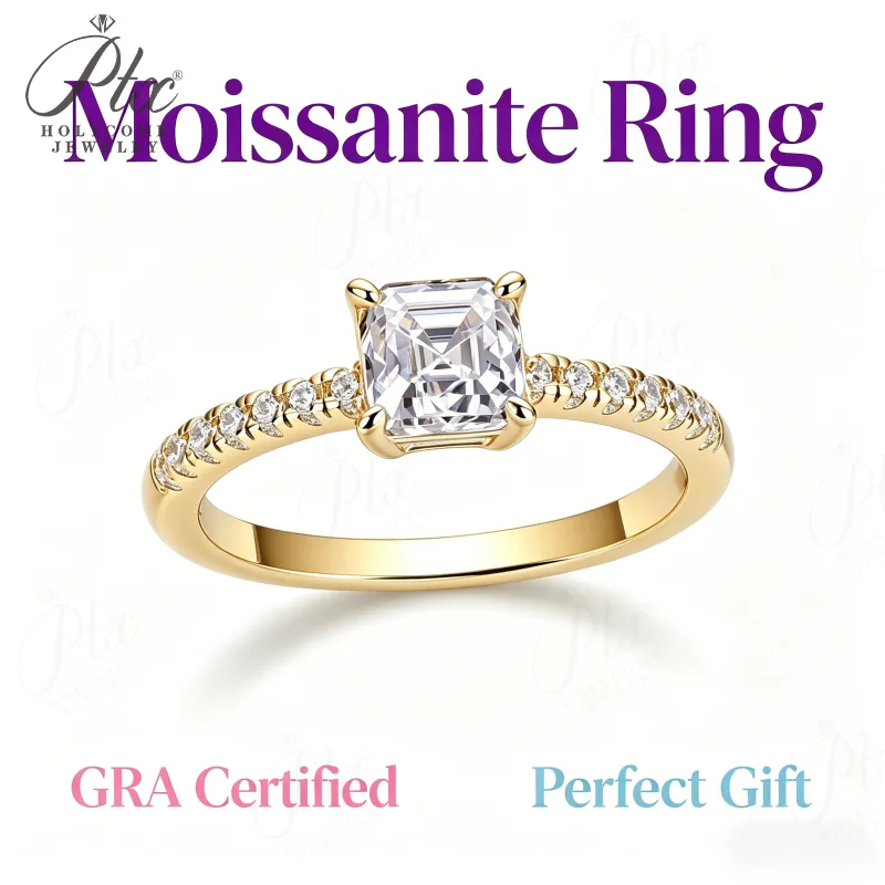 Ring - Moissanite 1CT D Color VVS1 S925 GRA