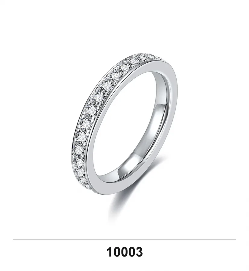 10003 Ring V2 - Moissanite D Color VVS1 S925