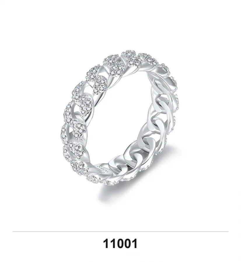 11001 Ring V2 - Moissanite D Color VVS1 S925