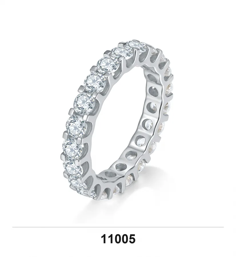 11005 Ring V3 - Moissanite D Color VVS1 S925