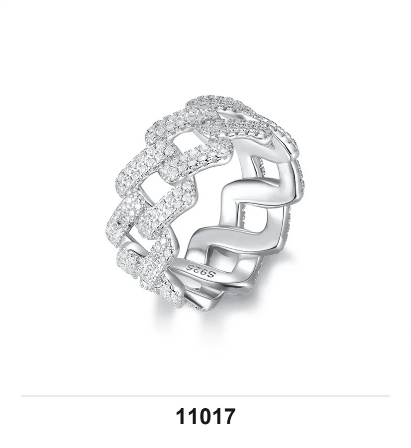 11017 Ring V3 - Moissanite D Color VVS1 S925