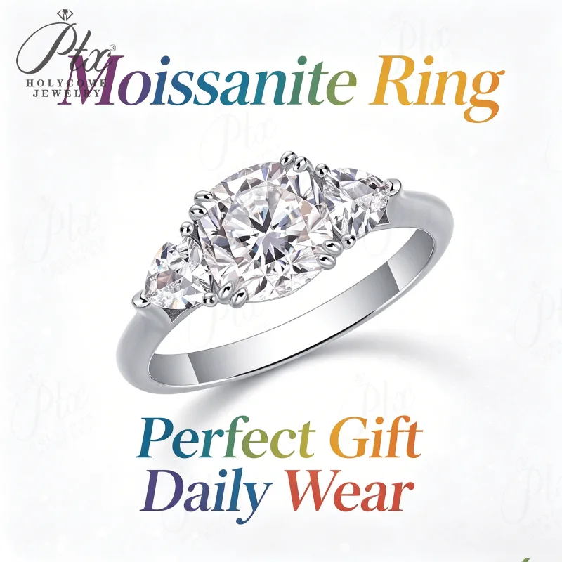Ring - Moissanite 2.6CT D Color VVS1 S925 GRA | 