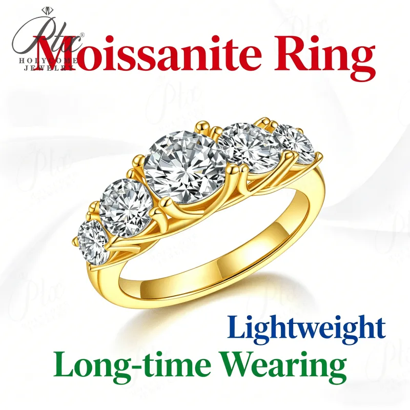Ring - Moissanite 2.6CT D Color VVS1 S925 GRA